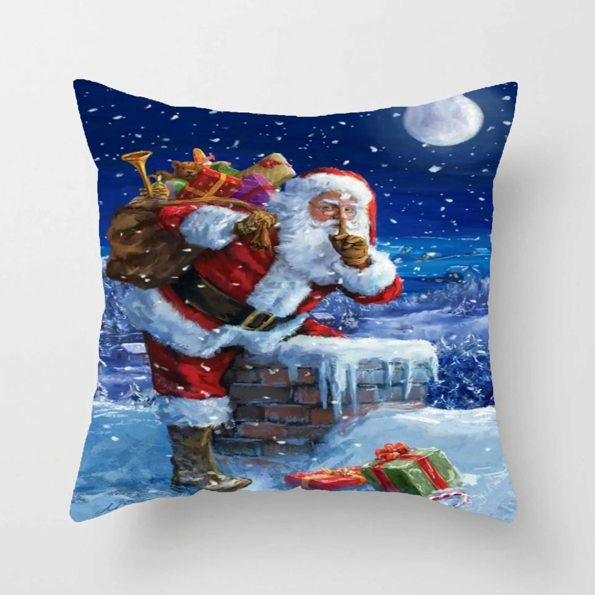 Новогодний Рождественский Декор для дома Санта Снеговик Счастливого Рождества