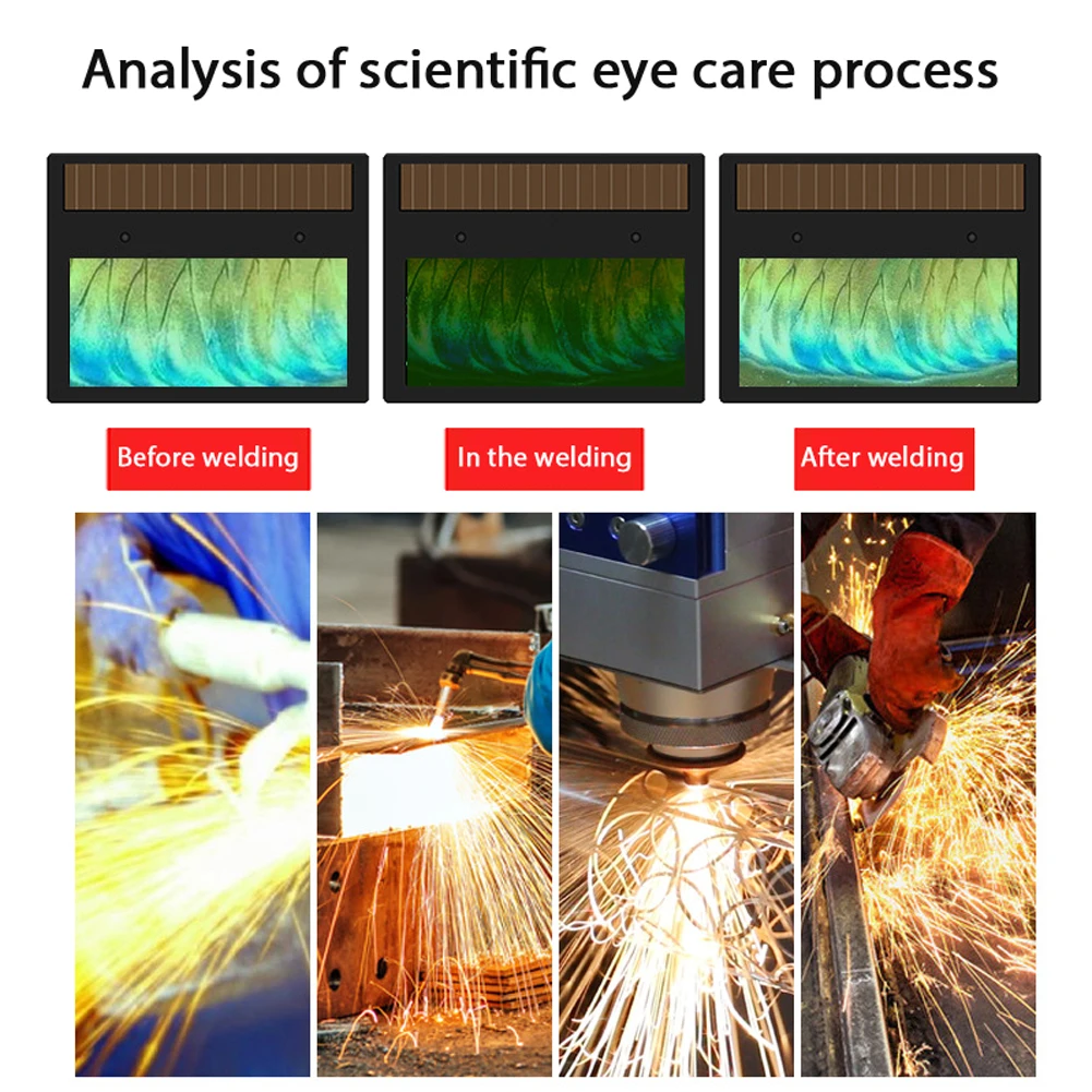 Солнечные автоматические очки для электросварки с регулирусветильник ением