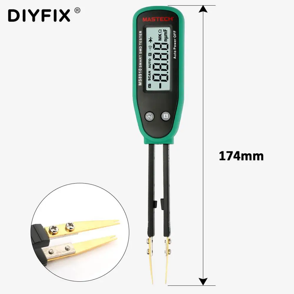 Умный SMD тестер MS8910 цифровой мультиметр измеритель емкости сопротивления диодов
