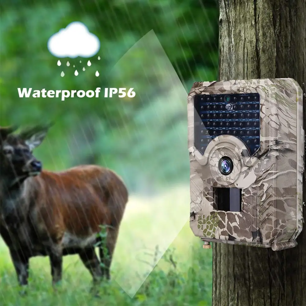 PR200 Trail Камера 49 шт 940nm инфракрасный светодиодный Охота 12MP Водонепроницаемый