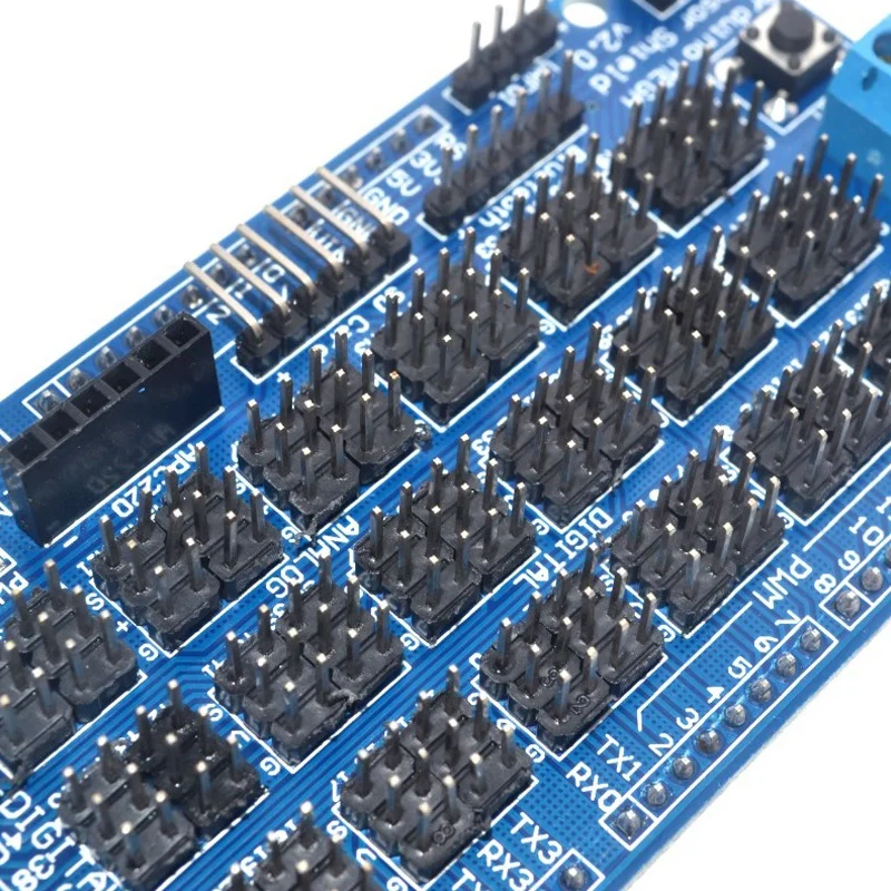 

For Arduino Mega Sensor Shield V1.0 V2.0 Dedicated Expansion Development Board Mega 2560 Sup Iic Bluetooth Sd Robot Parts Diy
