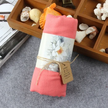 Новинка 10 шт./лот модная однотонная льняная хлопковая шаль шарф Пляжная накидка