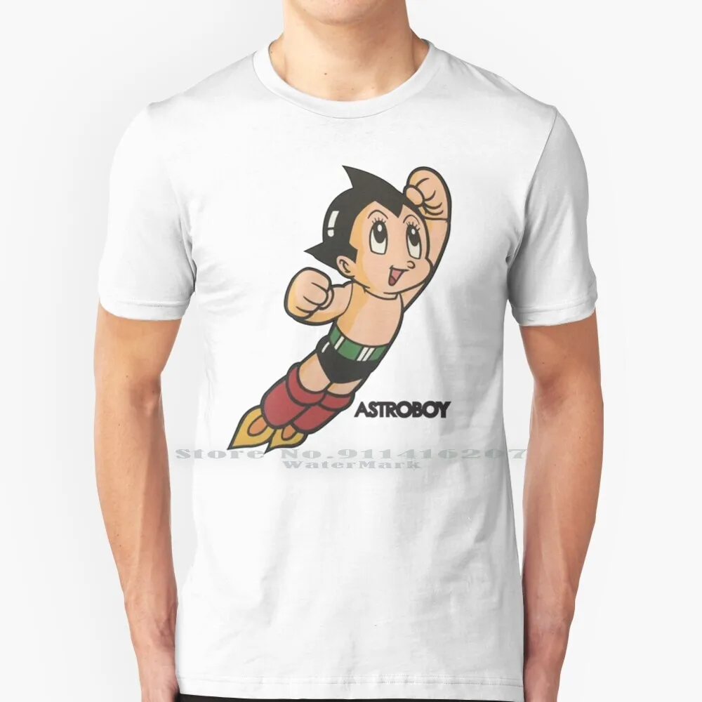 Винтажная Футболка Astroboy с аниме роботом шоу астромальчику космическое искусство