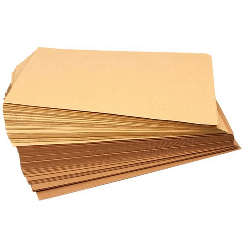 

8K Kraft Paper 150G 100 Sheets A4 Kraft Paper DIY Handmade Kraft Cardboard