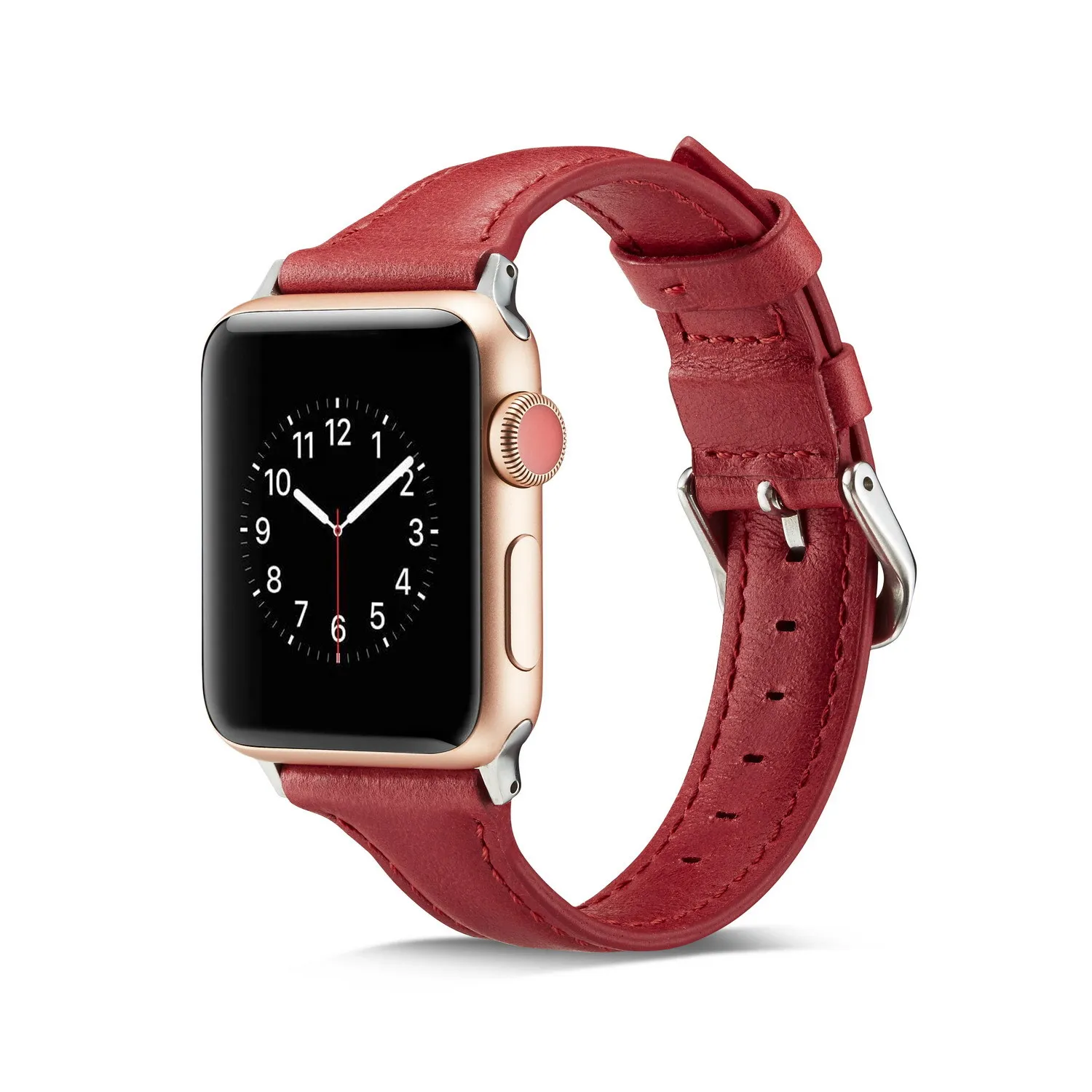 Ремешок из натуральной кожи для часов Iphone Watch 4 44 42 мм I Watch браслеты 40 38 мм ремешки для умных часов для Apple Watch 3/2/1