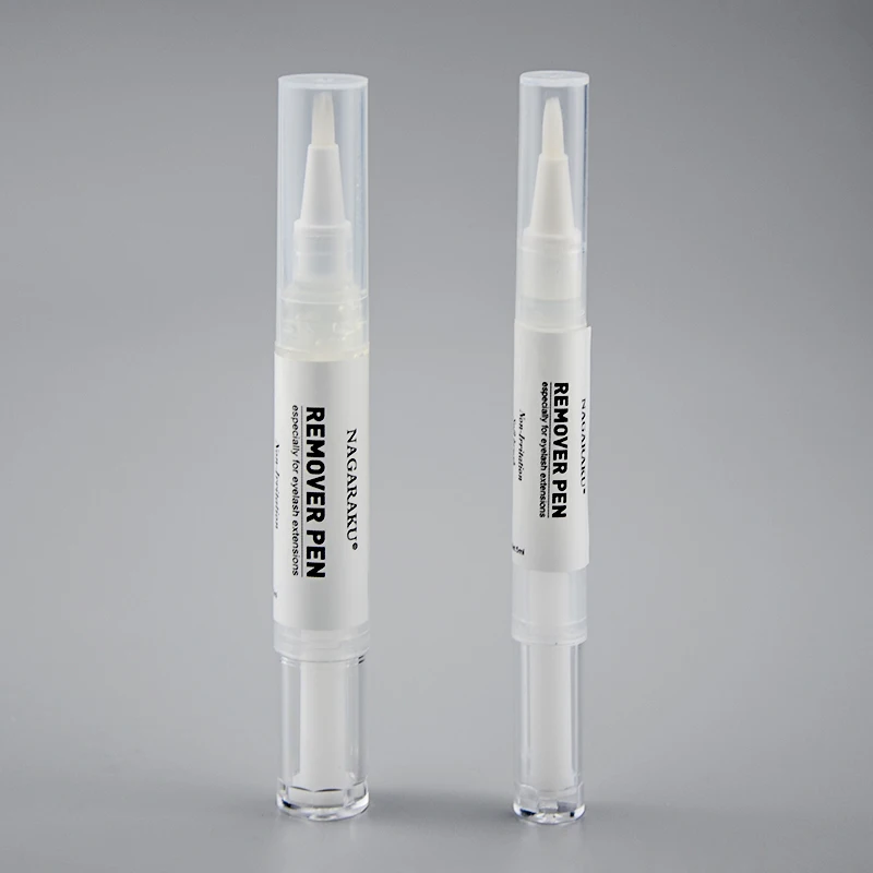 

NAGARAKU Remover Pen with Brush 5ml 10ml Mild Fast Memoving Handy Sanitary Injecting for Eyelash Extension Makeup