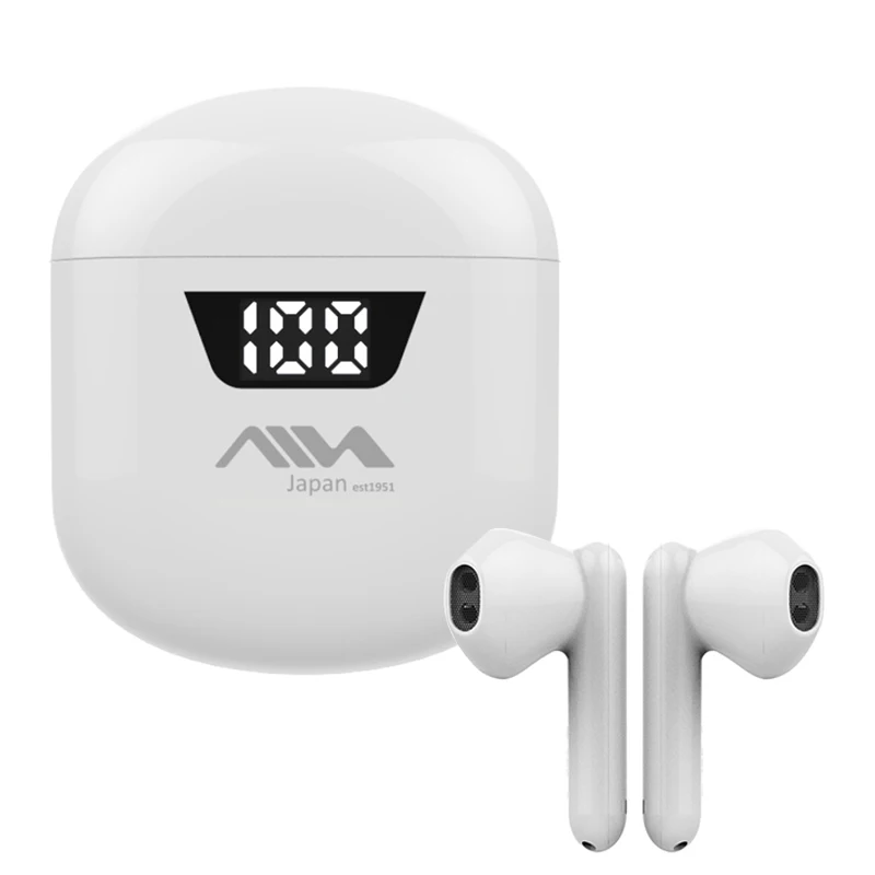 

AIN MK-M1 Bluetooth 5,0 Беспроводной наушники Шум снижение сенсорный Управление полу-in-ear Наушники с светодиодный цифровой Дисплей гарнитура