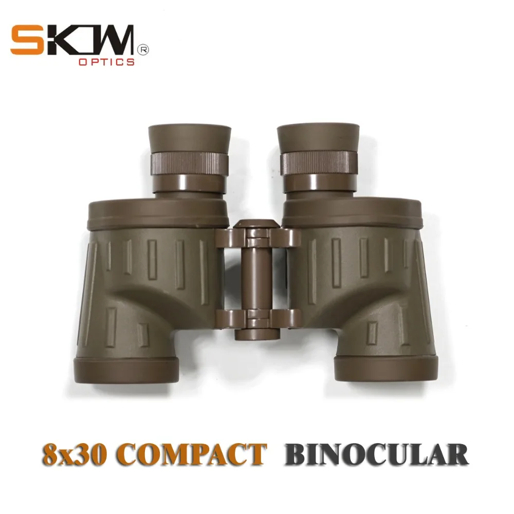 Skwoptics 8x30 Компактный Военный бинокль bak4 водонепроницаемый охота