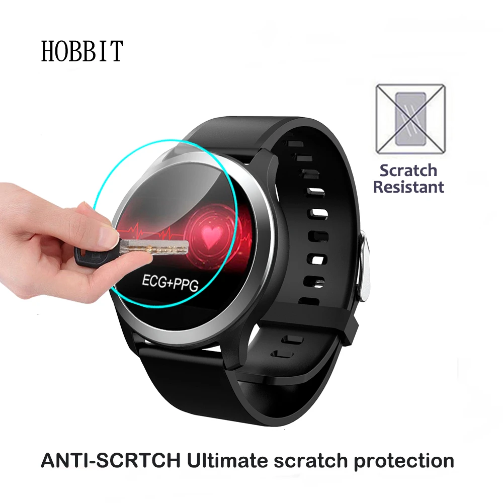 2 шт. 2.5D прозрачное закаленное стекло для LEMFO ECG PPG смарт часов IP68 Защита экрана