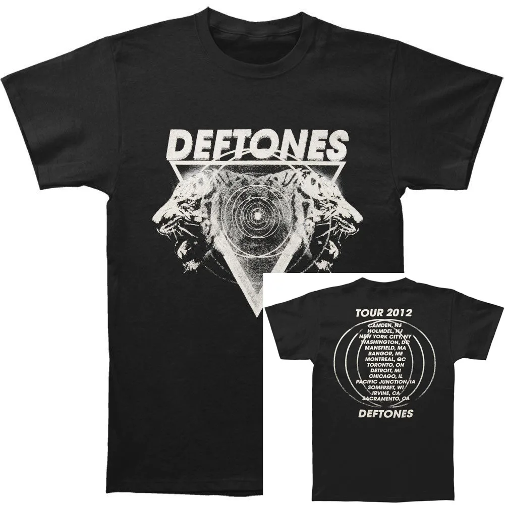 

Deftones Men's Hypno Tiger 2012 Tour T-shirt Black Rockabilia