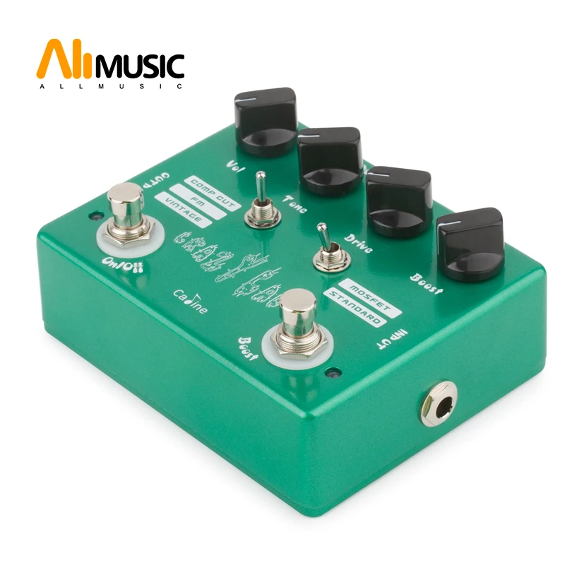 Caline CP-20 Сумасшедший кактусы педаль для гитарного эффекта овердрайв зеленого