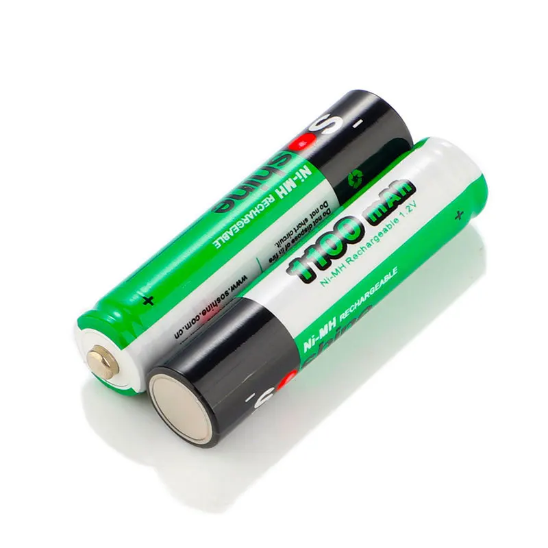 Soshine перезаряжаемые батарейки Ni-MH AAA 1100mAh AA 2700mAh