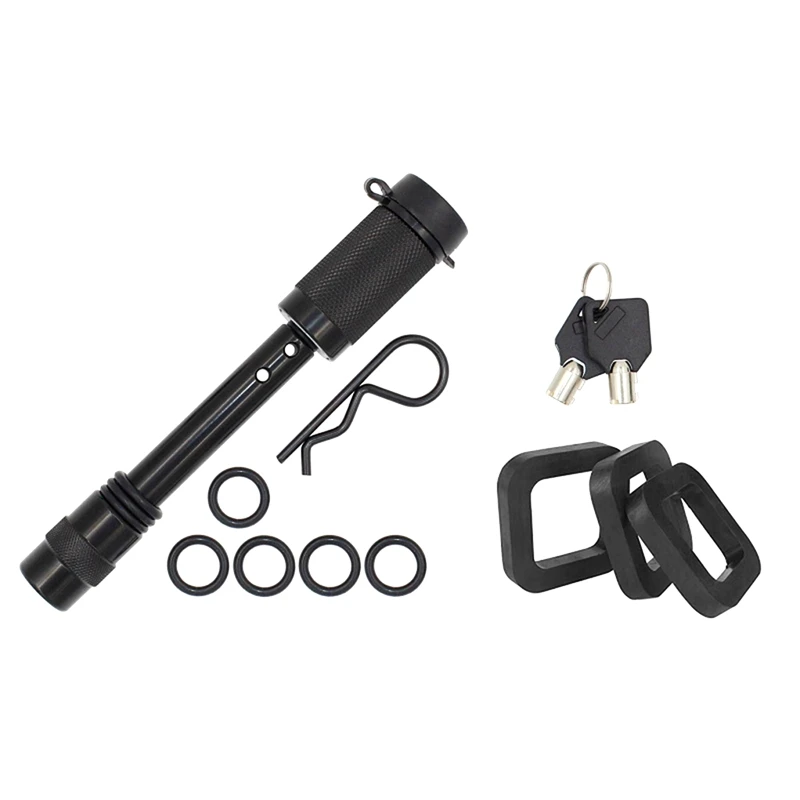 

5/8 Inch Extra Heavy Duty Trailer Hitch Locking Pin Set Keys,with 2 Inch Trailer Pad for Class III,IV,V Hitches