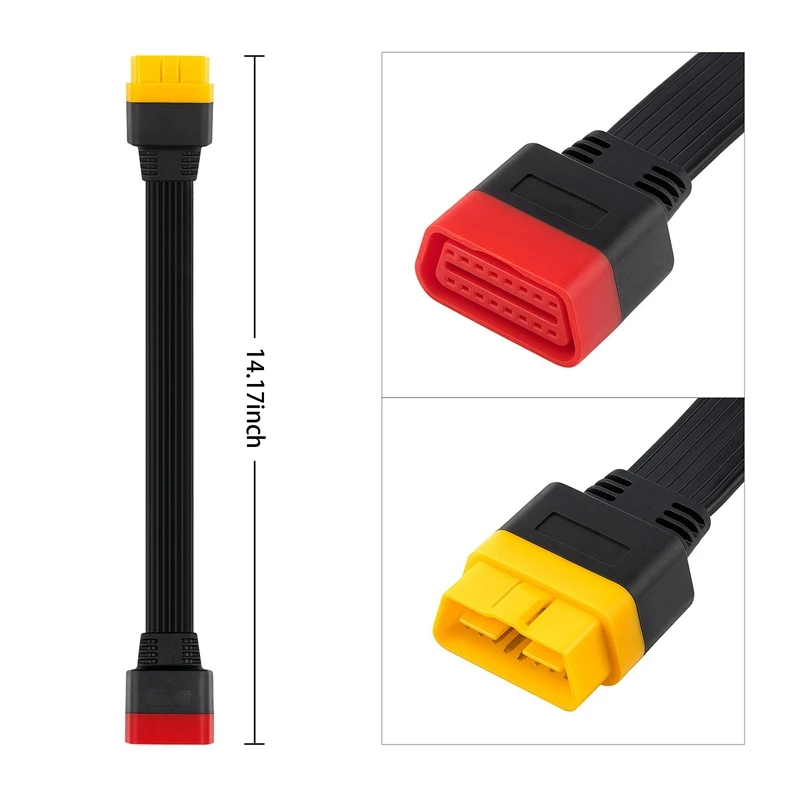 Новый OBD OBD2 Удлинительный кабель Разъем для запуска X431 V/Easydiag 3 0/Mdiag/Golo основной 16Pin