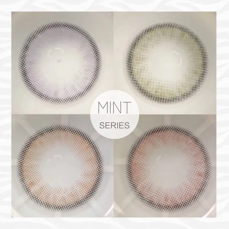 moonzi mint brown contact lens small beautiful pupil colored contact lenses for eyes yearly natural degree myopia prescription free global shipping