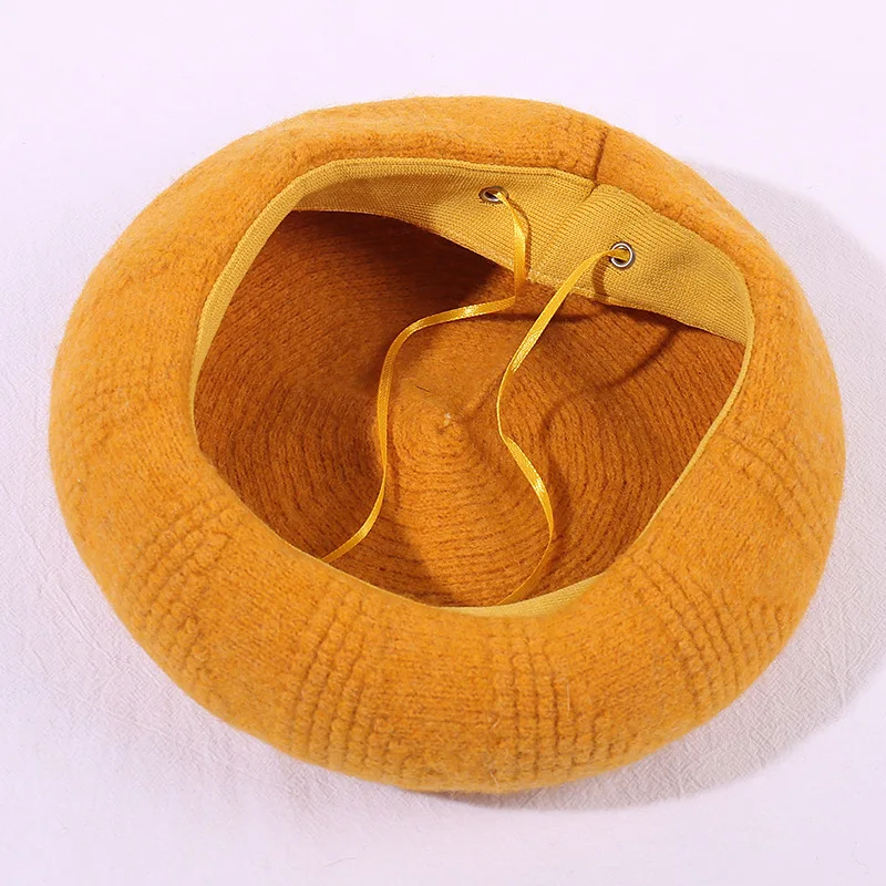 Knitting Beret Female Cute Fresh Hat Casquette Femme Boinas Para Mujer Boinas Para Mujer Chapeau Czapka Dla Dziewczynki