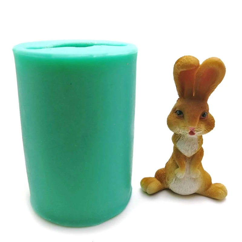 

Easter 3D Bunny Silicone Mold Clay Soap Epoxy Mould DIY Cake Chocolate Decor W0YD
