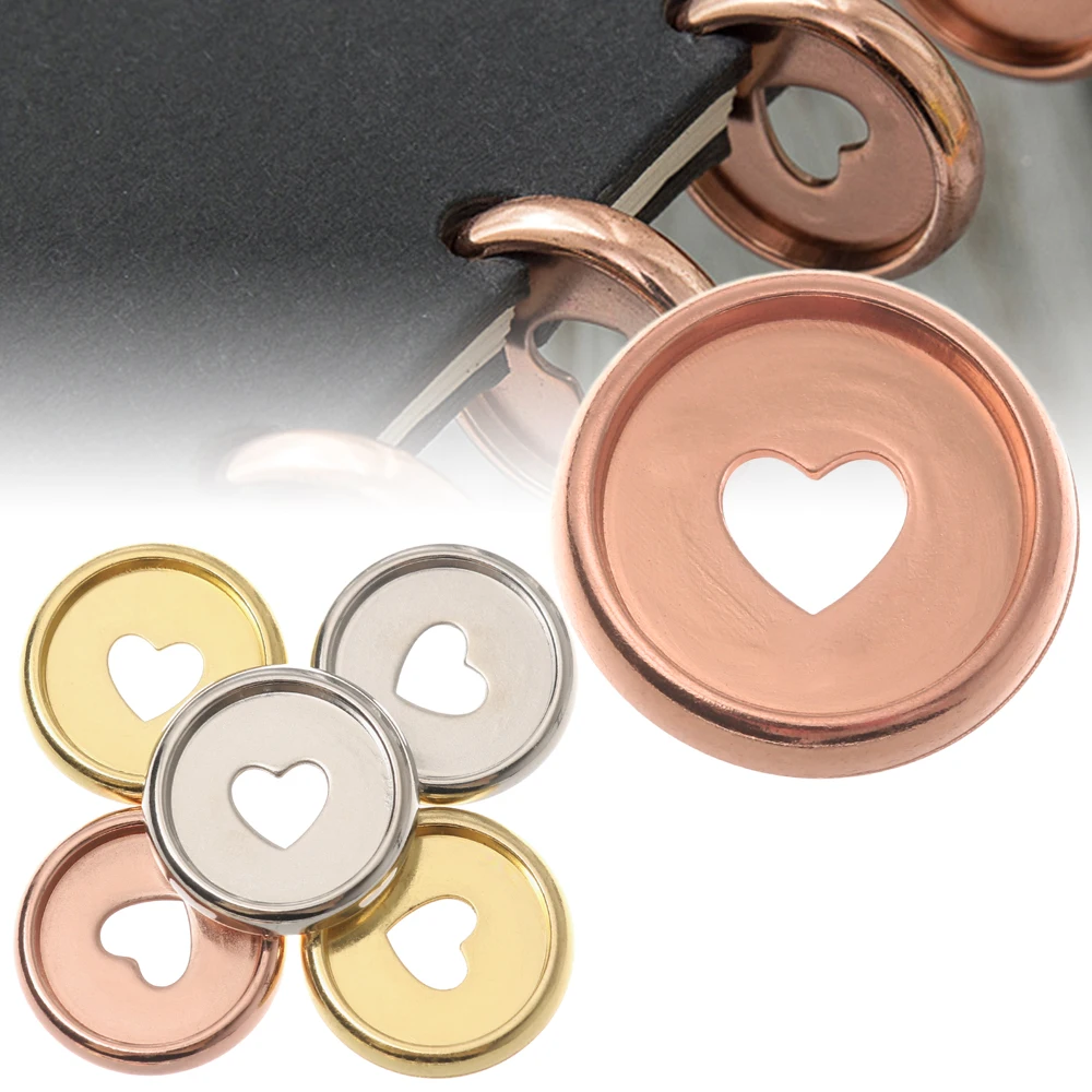 5 шт. кольца обручи в форме сердца для записной книжки дневника альбома