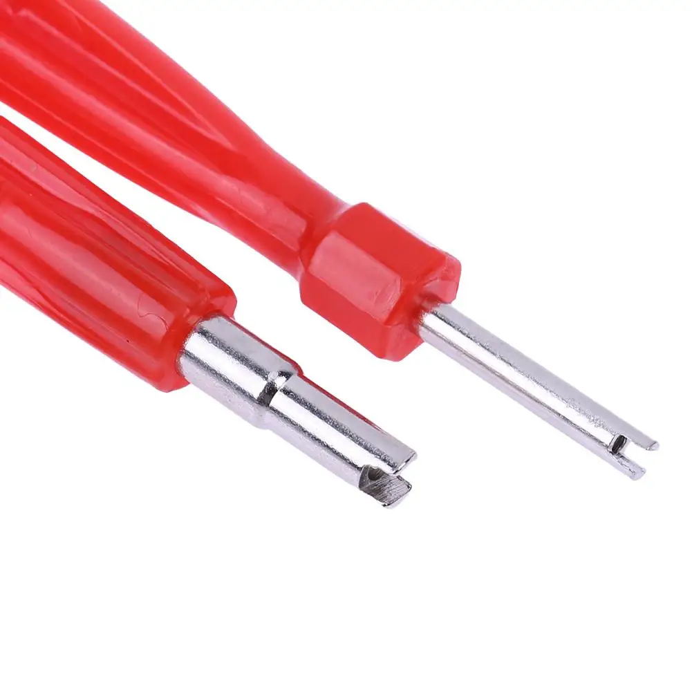 2pcs Tire Valve Service Kit 1pc One Way Core Assembling Tool Two Screwdriver Tyre Repairing for Car |