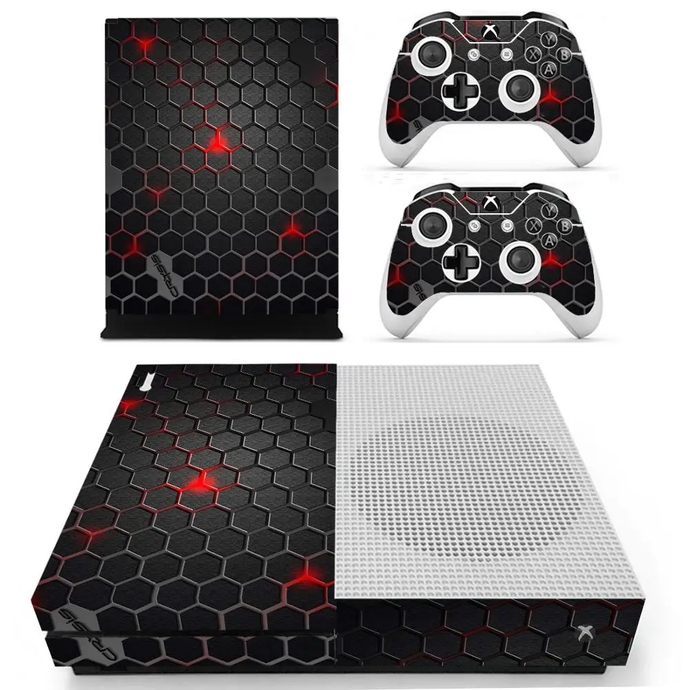 Дизайнерская наклейка для кожи Microsoft Xbox One S и 2 контроллера Slim | Электроника