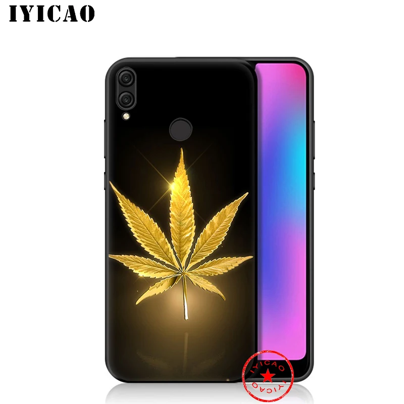 IYICAO Weed Leaf Grass Soft Case for Huawei Honor 20 10 9X 9 8C 8X 8 7X 7C 7A 6A Nova 5i 4 3i 2 2i Lite Pro View Note |