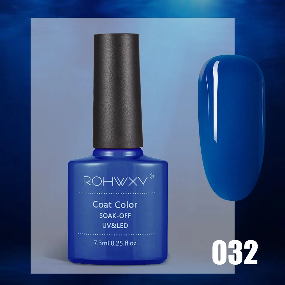 A032 ROHWXY 7,3 мл Гель-лак для ногтей для маникюра 60 цветов УФ-светодиодный Гель-лак впитывающий Гель-лак для рисования Гель-лак Инструменты для дизайна ногтей - Цвет: A032