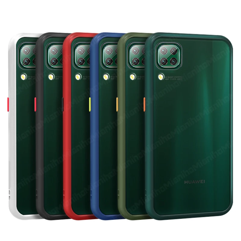 

For Samsung Galaxy A12 Case Cover Shockproof Silicone TPU Bumper Matte Clear Armor Phone Back Cover For Samsung A12 5G Case