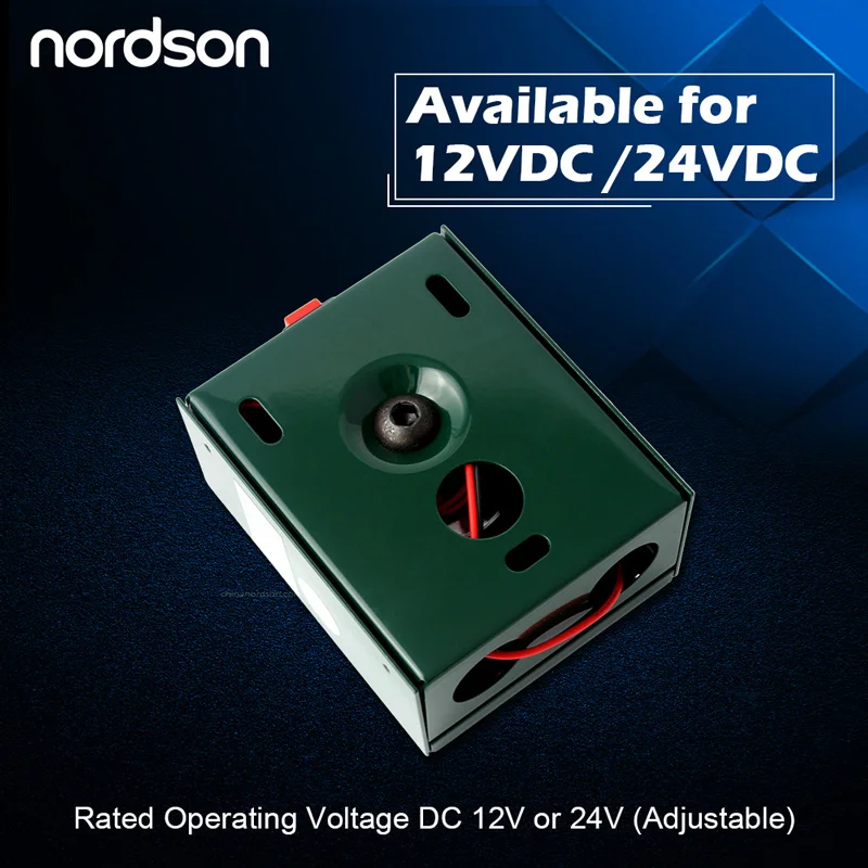 Nordson 12/24V Магнитная напольного монтажа ограничители открывания двери, 50 кг/100Lbs ограничивающая сила не-разблокирована электромагнитные дверь держатель
