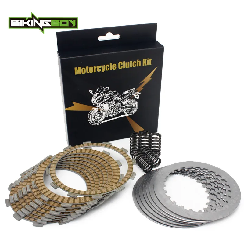 Full Set BIKINGBOY CRF250R 08 09 CRF250X 04-17 16 15 14 13 12 11 10 09 08 07 фрикцион+ Сталь сепаратор пластин для тяжелых нагрузок - Цвет: Full Set