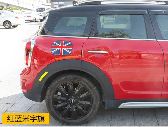 

3D Auto Min MI Cooper Countryman F60 Fuel Tank Flank Cover Decal Sticker Laffle Modified Union Jack Flag Car Accessories