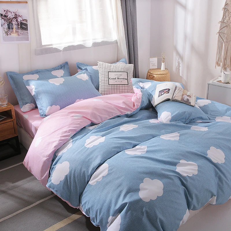 Solstice Комплект постельного белья для мальчиков и девочек серый синий облачный