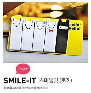 

Cute Rabbit Stationery Sticker Bookmarker Memo Pad Flags Sticky Notes