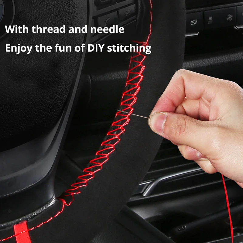 Универсальный чехол AUTOYOUTH на руль автомобиля из микрофибры 38 см