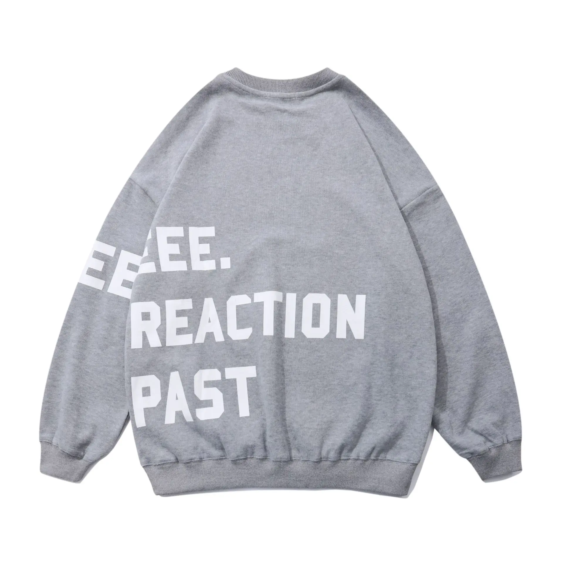 

The new spring 2021 letters printing round collar fleece male relaxed joker coat