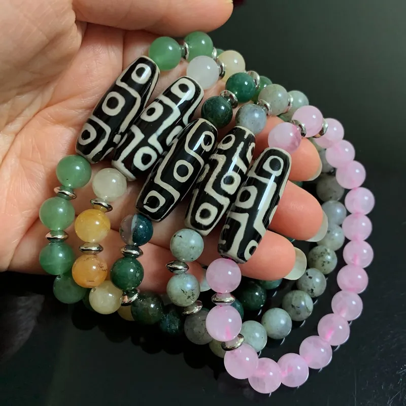 Женские браслеты из агата и Будды Исцеляющие натуральные тибетские с