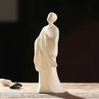Керамика из мультфильма Холодное сердце статуя монаха, Будды украшения дома из белого фарфора декоративными застежками, креативная украшения Настольный мастерства подарок