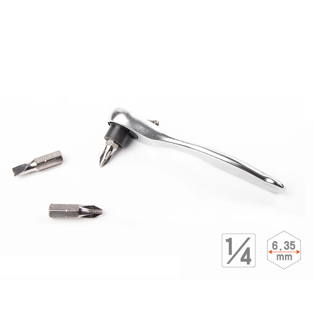 

1/4\\\\\\\" (6.35mm) 72-Tooth 1/4 mini ratchet screwdriver handle Bit interface