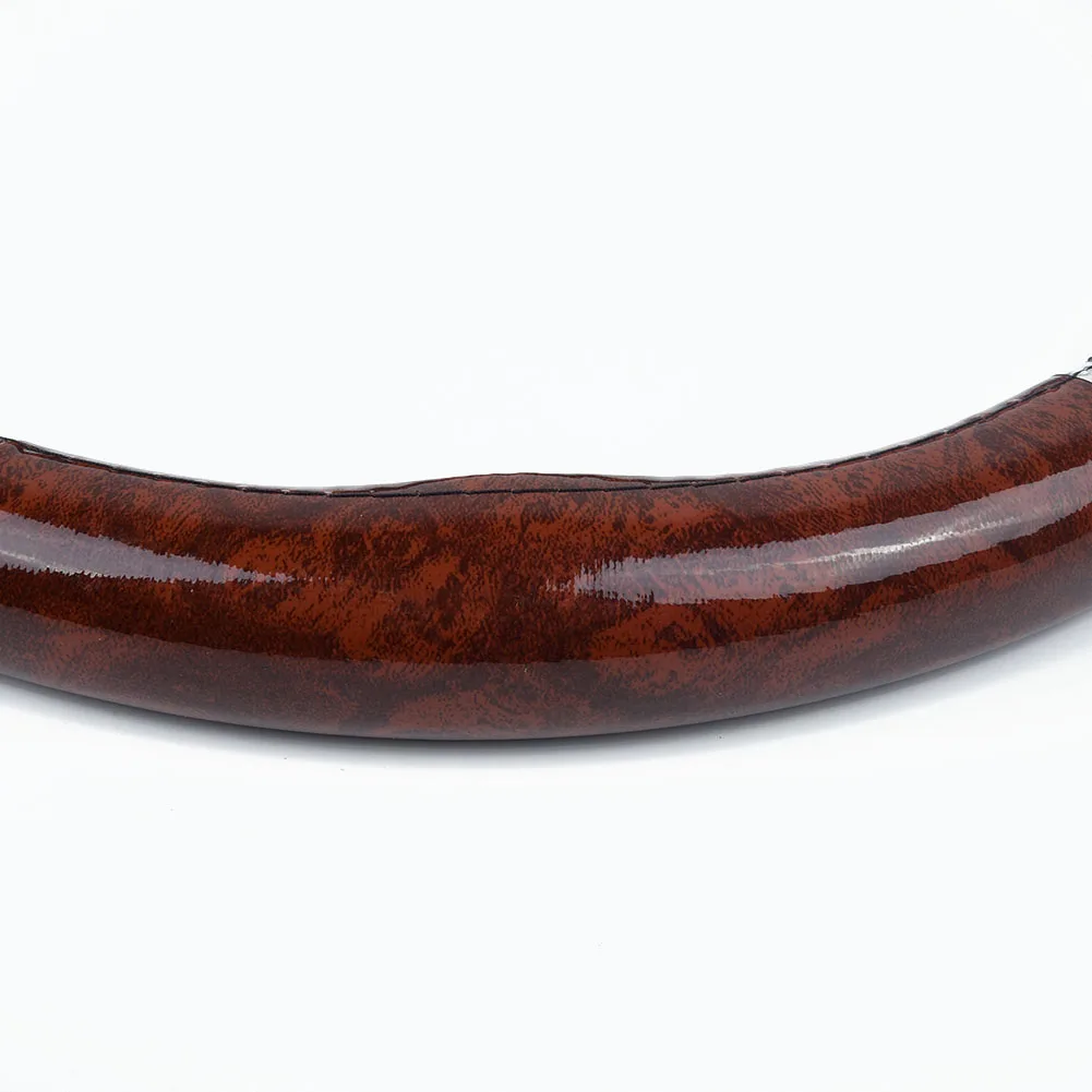 Противоскользящий чехол рулевого колеса автомобиля из красного дерева 38 см/15