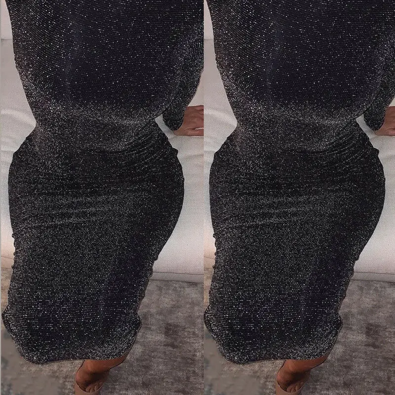 Женское облегающее платье-карандаш обтягивающее бархатное вечернее платье миди