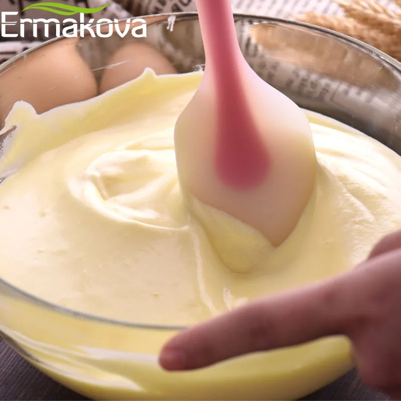 Ермакова силиконовая лопатка-скребок, большой инструмент для выпечки, жаростойкое антипригарное кухонное приспособление для выпечки