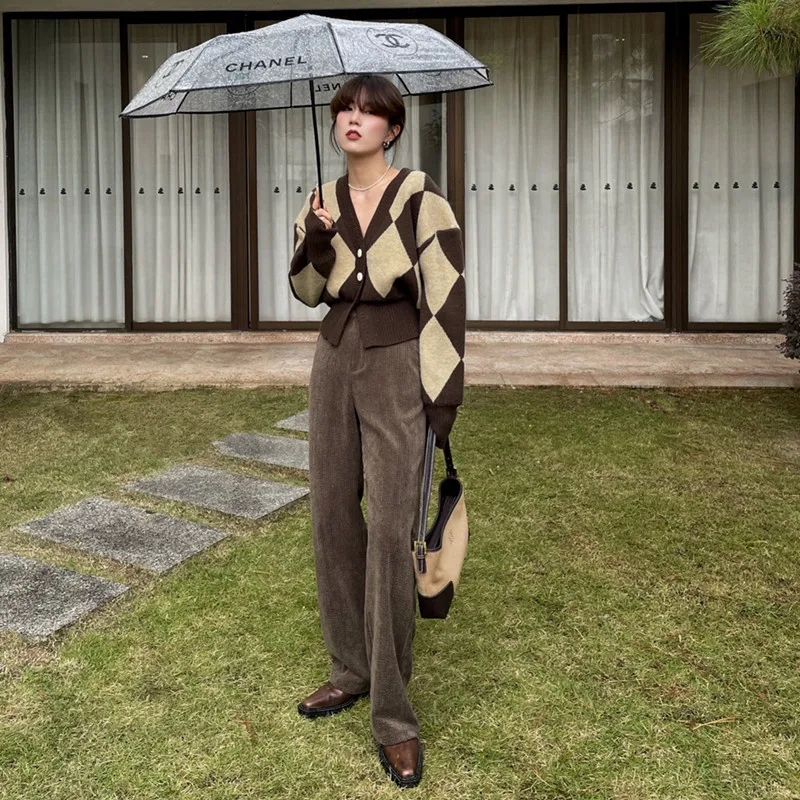 Новинка Осенний вязаный кардиган Женский Свободный Повседневный Кардиган в