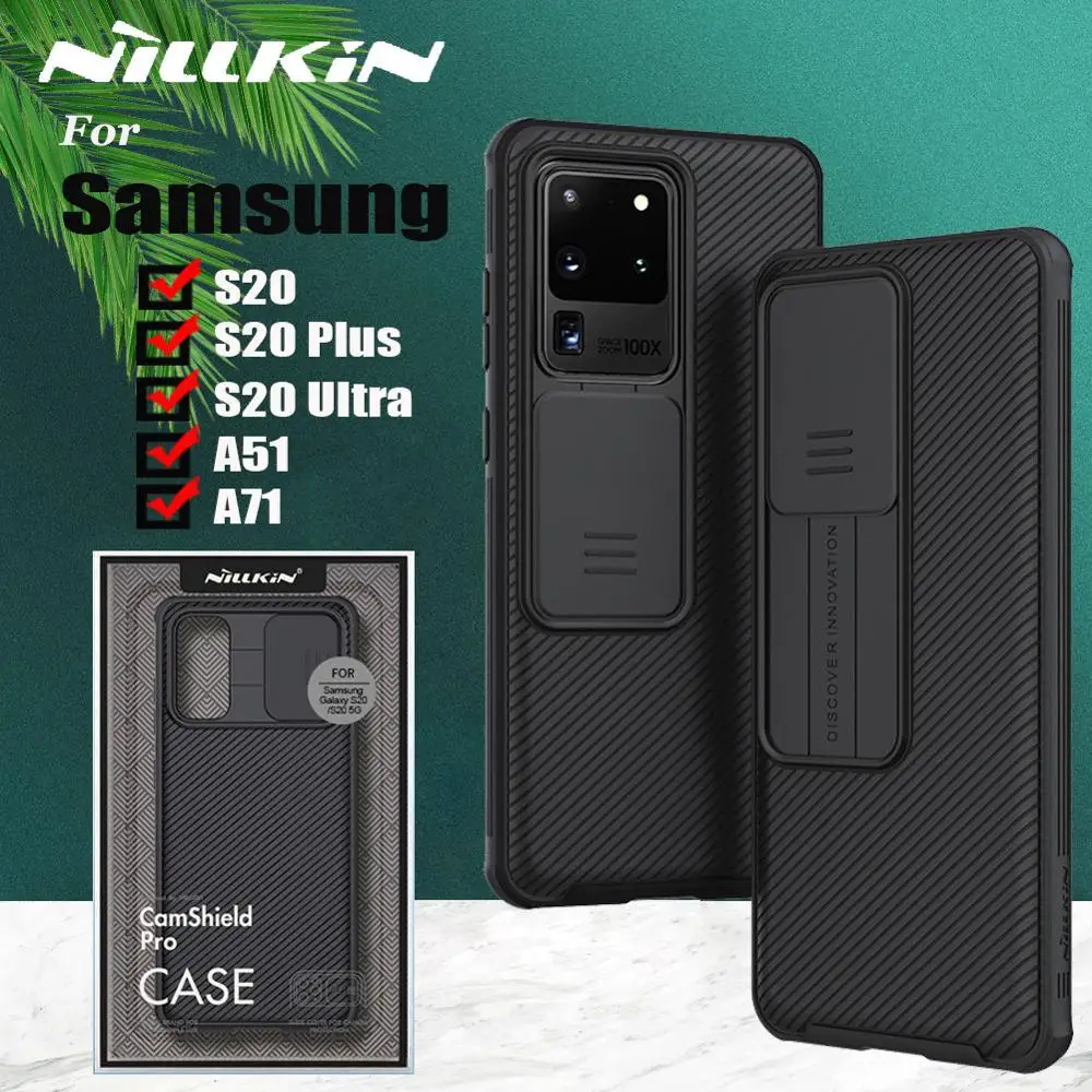 Камера защитный чехол для Samsung S21 ультра S20 плюс FE NILLKIN слайд крышка объектива A52 A42