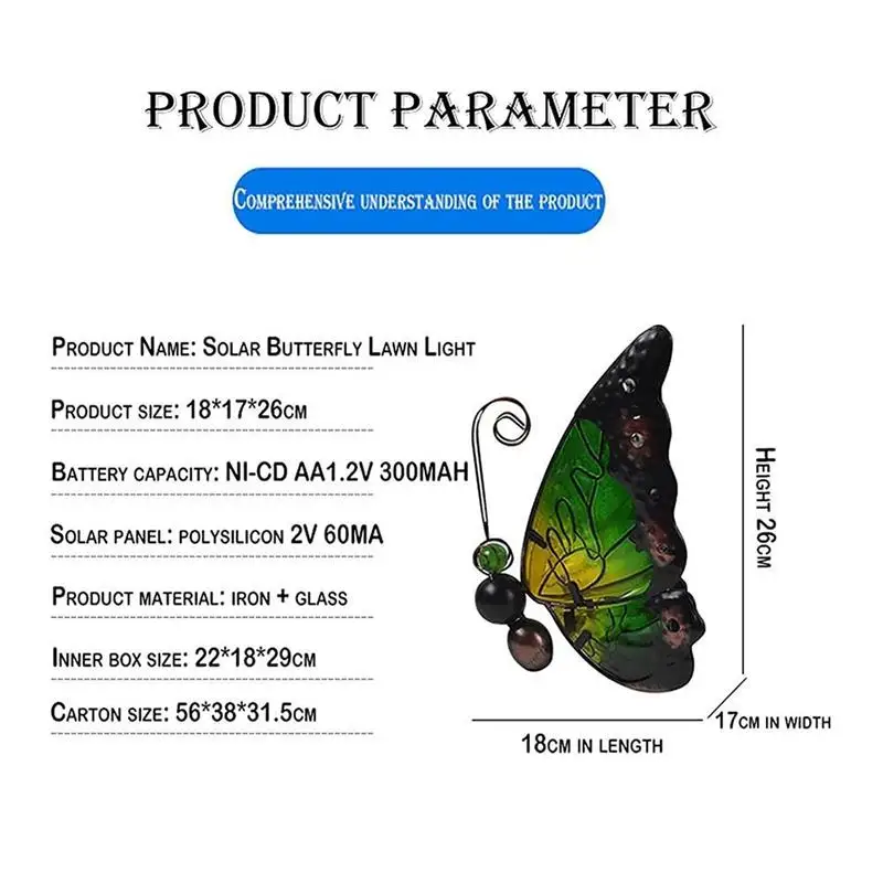 

Outdoor Lighting Butterfly Lawn Lamp Garden Decoration Lamp Villa Garden Lighting Waterproof Garden Holiday Decoration Lights
