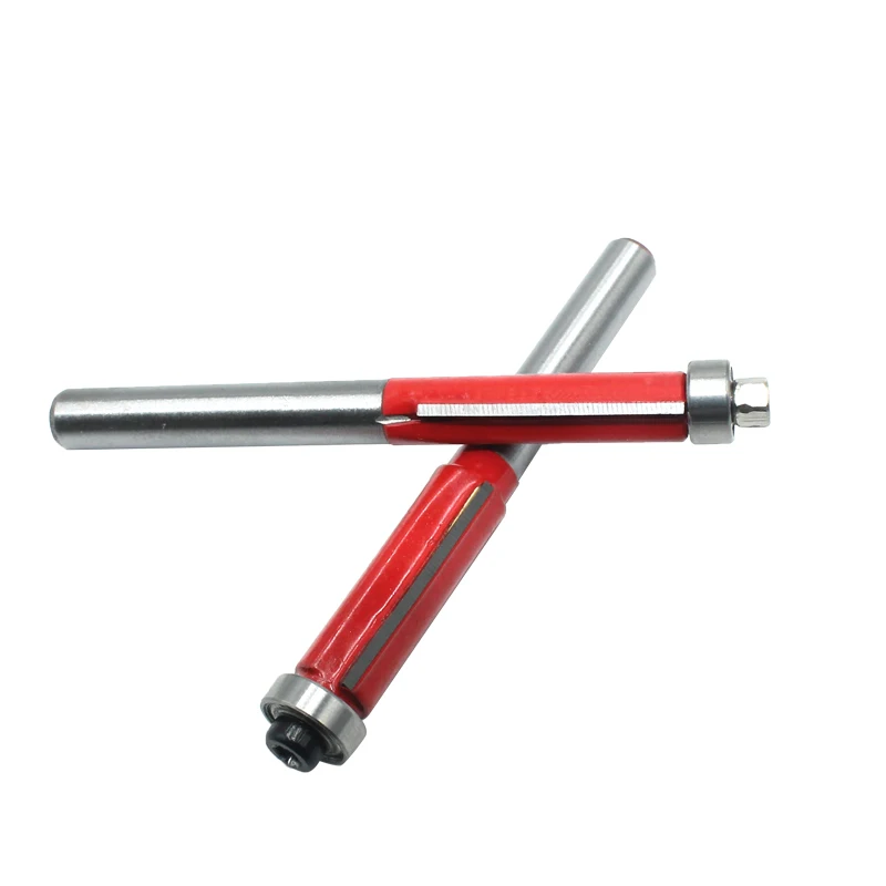 LAVIE 4 шт. 1/4 &quotконцевые фрезы с двумя канавками шариковый подшипник фреза прямым