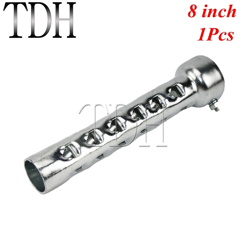 Глушитель выхлопной длинный для мотоцикла 8 дюймов перегородка шумоизоляция дБ