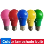 Красочный Светодиодный светильник E27 светодиодный светильник 5 Вт 7 Вт 9 Вт Красный Синий Зеленый Желтый Розовый лампада ампулы Bombilla KTV вечерние домашний Декор Светильник ing