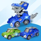 Новый трансформирующий динозавр, светодиодный автомобиль, динозавр, трансформирующий автомобиль, игрушка с вращением на 360 , трюковый автомобиль, игрушка, подарок для детей старше трех лет