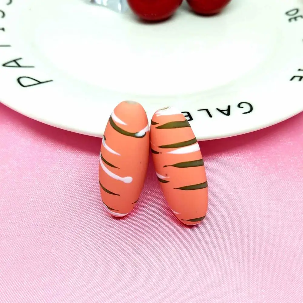 12 мм * 32 6 шт diy ручной работы овальные бусины. Браслет ожерелье серьги аксессуары.