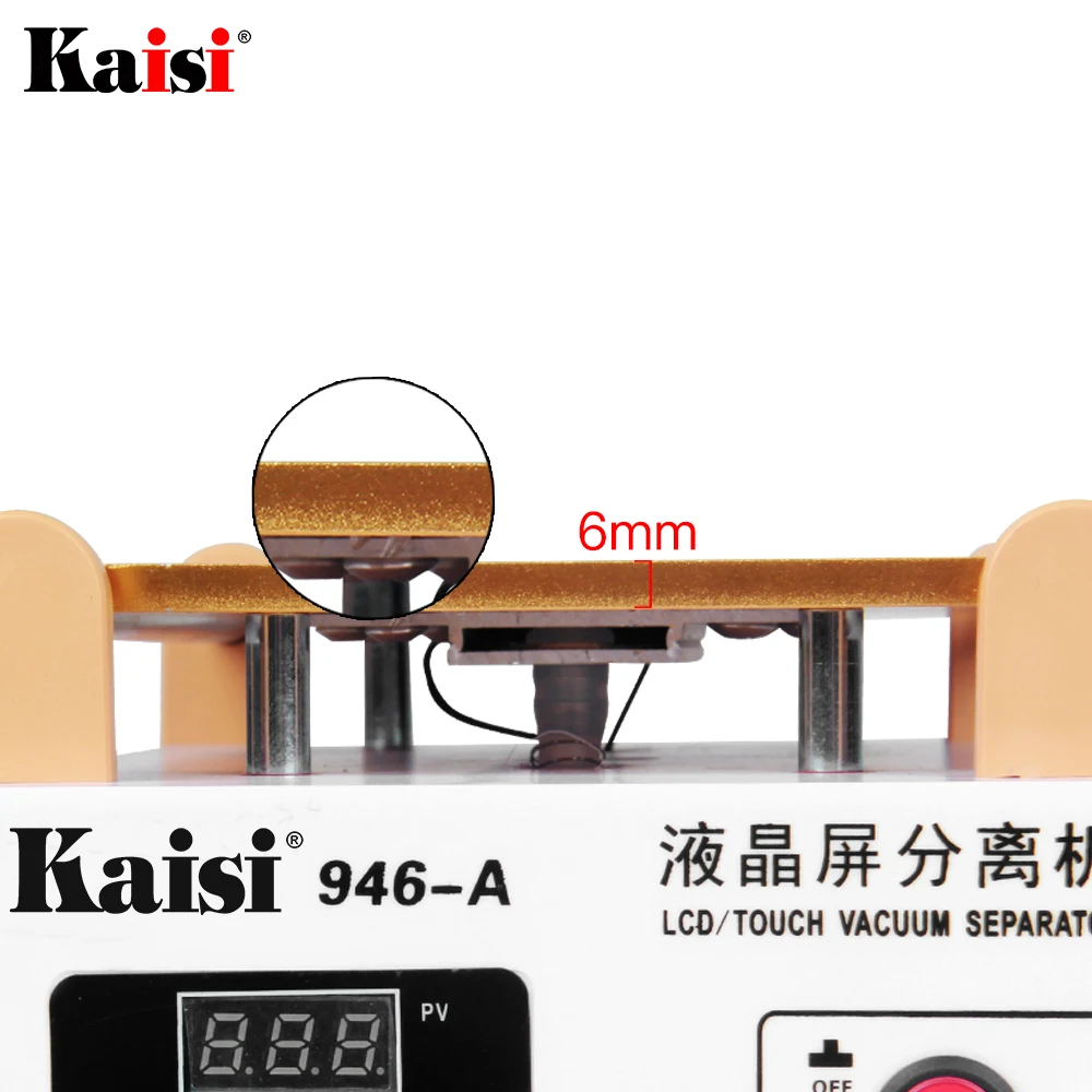 kaisi 946a lcd screen touch screen separator built in pump vacuum glass 7in lcd separator machine screen disassemble repair tool free global shipping