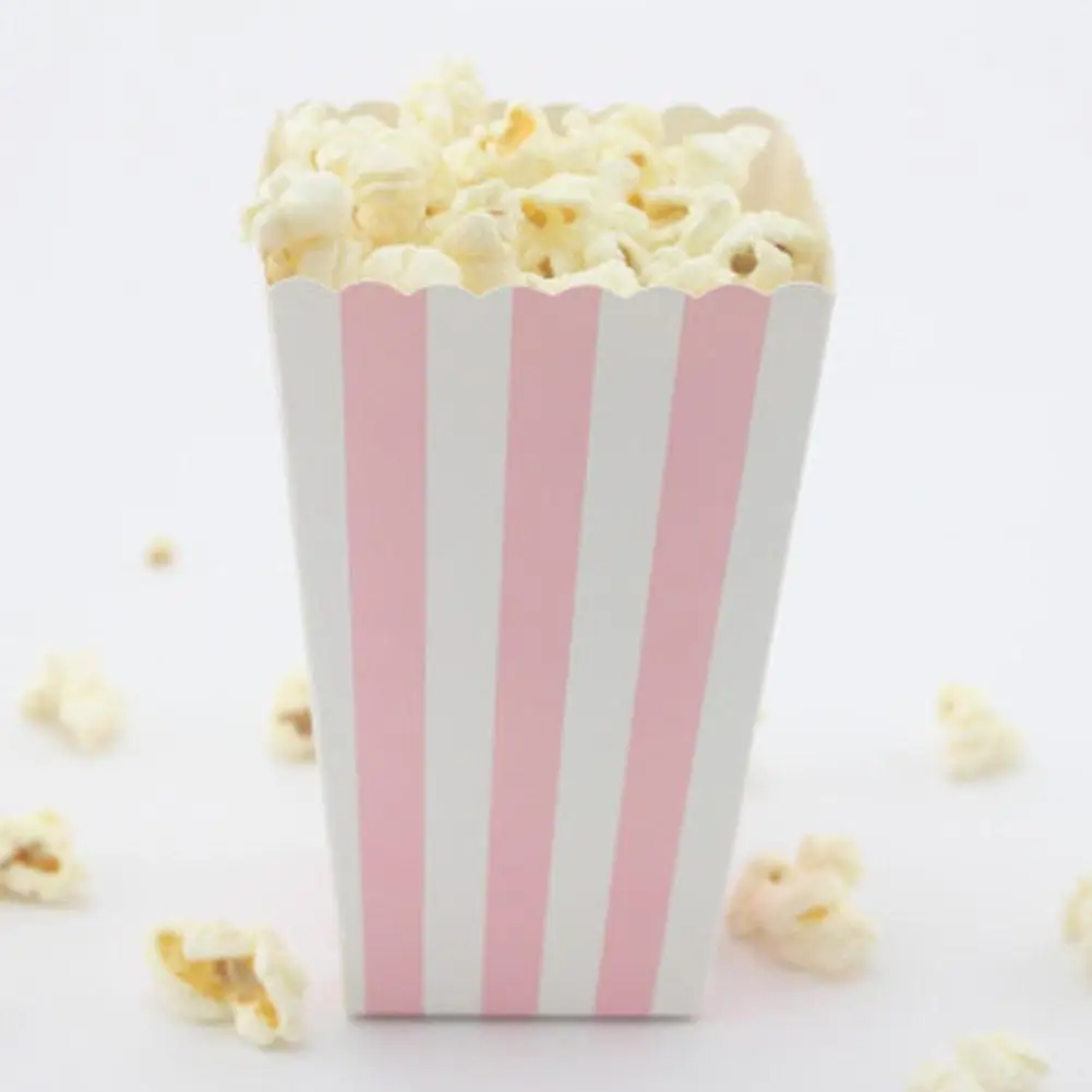 Полосатая волна точка чашка для попкорна День рождения украшение дети поднос